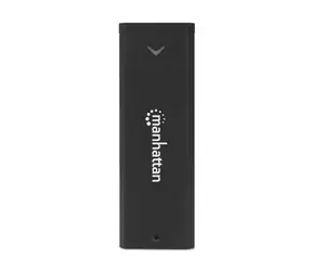 Manhattan externý box na M.2 NVMe SSD čierny / Externý box / USB-C / USB 3.2 Gen2 10 Gbit/s / hliník