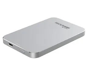RealPower PB-5000 MAG strieborná / Powerbanka MagSafe / 5000 mAh / Bezdrôtové nabíjanie 15 W / USB-C