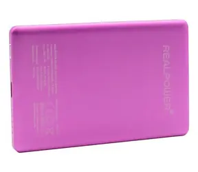RealPower PB-5000 MAG Ultra Slim ružová / Powerbanka / 5000 mAh / MagSafe 15W / USB-C PD 20W