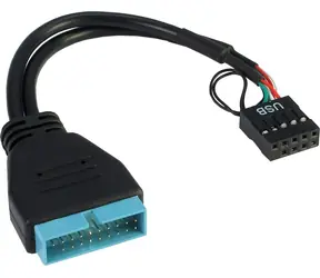 Inter-tech 88885217 / Adaptér / USB 3.0 na USB 2.0 / interný 9-pin