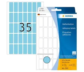 Herma Etikety viacúčelové modré 12x30 mm / Etikety / papier matný / 1120 ks