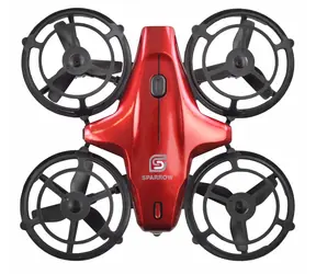 AMEWI Dron Sparrow červená / gestové ovládanie / doba letu 6 min / 2,4 GHz / od 8 rokov
