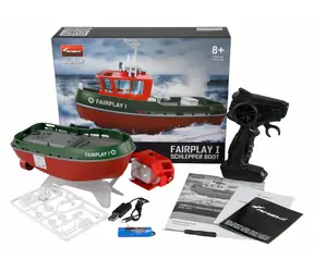 AMEWI RC vlečná loď Fairplay I zelená / 1:72 / RTR / 2.4GHz / dĺžka 225 mm