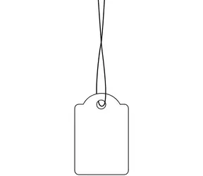 Herma Závesné etikety s pútkom 15x24 mm biele / Etikety / 1000 ks
