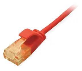 Equip Cat6a SlimFlex červená / Patch kábel / 0,5 m / U/UTP / LSZH / PoE+