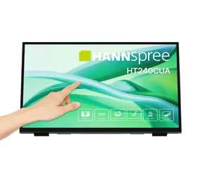 23,8" Hannspree HT240CUA čierna / Dotykový monitor / VA / Full HD / 100Hz / HDMI/DP/USB-C