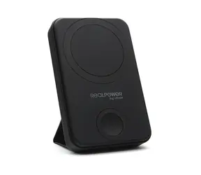 RealPower PB-10000 Mag+Watch čierna / Powerbanka 10 000 mAh / MagSafe bezdrôtové nabíjanie / USB-C PD 20W