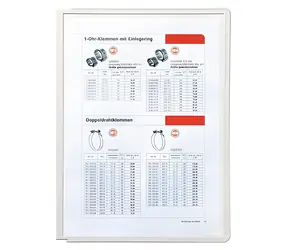 Durable Sherpa Panel A4 sivá / Prehľadová doska / Polypropylén / rám