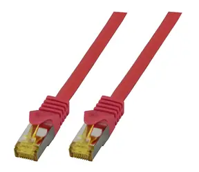 EFB patch kábel Cat6a S/FTP 1 m červená