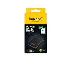 INTENSO B10000 čierna / Powerbanka / 10000 mAh / USB-C / 2x USB-A