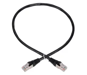 Extralink čierna / Patch kábel / Cat5e FTP / RJ-45 / 0,5 m