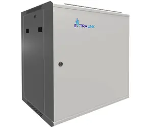 Extralink Nástenný rozvádzač 12U šedá / Nástenný rozvádzač / 19" / 600×450 mm / kovové dvere / nosnosť 65 kg