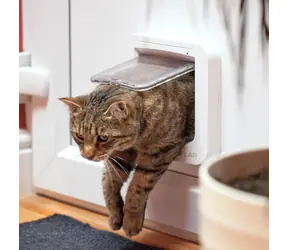 SureFlap Dvierka s mikročipom pre mačky hnedá / Dvierka / batériové / plast