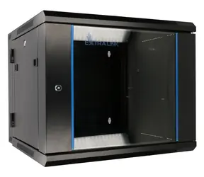Extralink AZH čierna / Rozvádzač / Nástenný / 19" / 6U / 600x600 mm / dvojsekčný