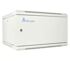 Extralink ASP 6U 600x450 sivá / Nástenný rozvádzač / 600x450 mm / nosnosť 40 kg / kovové dvere