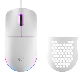 Rampage Blink biela / Herná myš / optická / 12800 DPI / RGB / USB