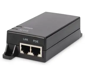 Digitus PoE+ injektor Gigabit / PoE injektor / IEEE 802.3 AF / 15,4 W / 48 V DC