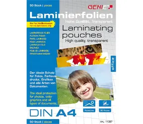 GENIE Laminovacia fólia A4 80 mic / Laminovacia fólia / 50 ks