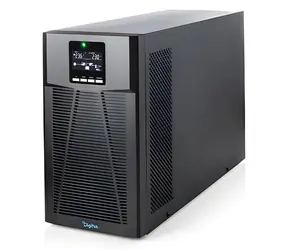 Digitus USV-3000 čierna / Záložný zdroj UPS / Online / 3000 VA / 3000 W / Tower / LCD