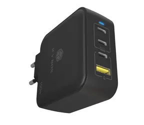 Icy Box IB-PS1040-PD čierna / Nabíjačka / GaN / 100 W / 3x USB-C / 1x USB-A / PD 3.0