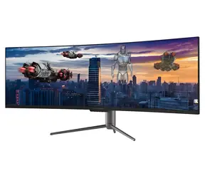 49" LC-Power LC-M49-DQHD-120-CQ čierna / Monitor / zakrivený / VA / DQHD / 120 Hz / 6 ms / 3000:1 / 2x HDMI + 2x DP