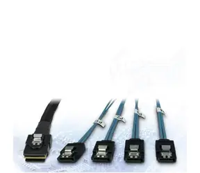 Inter-tech Kábel SFF-8087 - 4X SATA / Interný kábel / krížený / 0,65 m