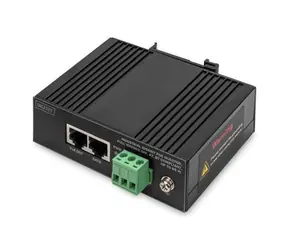 Digitus DN-651141 / PoE injektor / priemyselný / Gigabit / IEEE 802.3 AF/at/bt / 85 W / DIN lišta