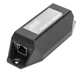 Digitus Gigabit PoE+ opakovač / Sieťový opakovač / PoE+ 802.3 AF/at / dosah 100 m / 22 W / Nástenný