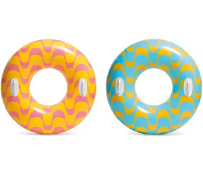 INTEX 59256NP Nafukovací kruh Star s úchytmi / O 91 cm / nosnosť 60 kg / vinyl 0,23 mm / od 9 rokov