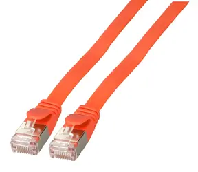EFB RJ45 plochý patch kábel Cat6a červená