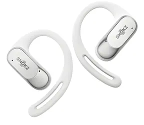 Shokz OpenFit Air biela / Bezdrôtové slúchadlá / mikrofón / Bluetooth 5.2 / IP54
