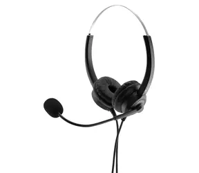 MediaRange Headset Stereo USB 2.0 čierna, strieborná / Slúchadlá s mikrofónom / Binaurálna / USB-A / 2 m