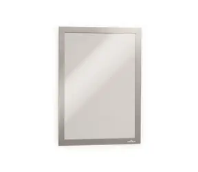 Durable Duraframe A4 strieborná / Prezentačný rám / Magnetický / Samolepiace / 1 ks