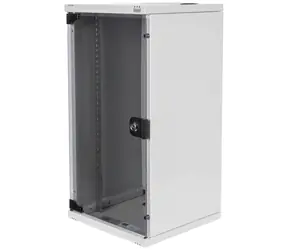 Digitus DN-10-12U sivá / Nástenná skriňa / 10" / 312x300 mm / 12U / sklenené dvere / IP20
