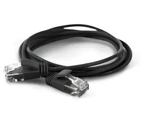 Wantec 7309 čierna / Patch kábel / Cat6a U/UTP / 0,1 m / RJ-45