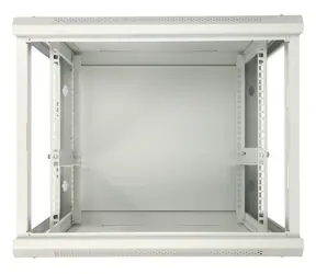 Extralink 19" nástenný rozvádzač 9U šedá / Nástenný rozvádzač / 600x600 mm / nosnosť 60 kg / kovové dvere