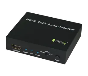 Techly IDATA-HDMI-AI4K čierna / HDMI audio embedder / 4K / HDCP