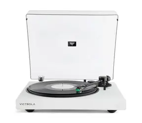 Victrola VPT-1520-WHT-INT Wave biela / Gramofón / 2 rýchlostné / RCA / Auracast / predzosilňovač