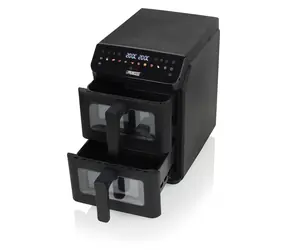 Princess 182490 / Teplovzdušná fritéza / 2x 5,6 l / 3000 W / 10 programov