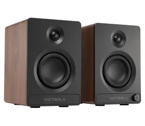 Victrola VPS-400-WLN-INT Tempo hnedá / Regálové reproduktory / Bluetooth / Auracast / 80 W RMS / USB-C