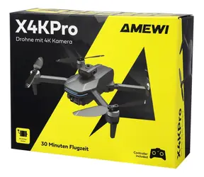 AMEWI Dron AMXFlight X4KPro / Brushless motor / 4K kamera / Skladací design / RTF sada / 14+