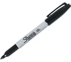 Sharpie Popisovač permanentný čierny / Popisovač permanentný / okrúhly hrot F / 0,9mm / 1ks