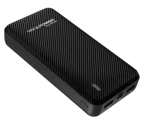 RealPower PB-20000 SE čierna / Powerbanka 20 000 mAh / 2x USB-A výstup / Micro-USB a USB-C vstup