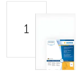 Herma Outdoor etiketa A3 biela / Etiketa / vodeodolné / matné / 297x420mm / 40 ks