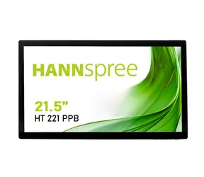 21.5" Hannspree HT221PPB čierna / Dotykový monitor / Full HD / VA / 60Hz / HDMI, DP, VGA
