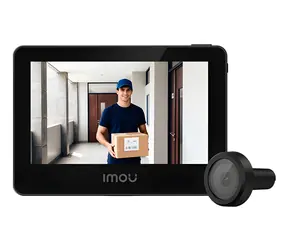 Imou VD1-5M0S čierna / Chytré dverné kukátko / 5MP / Wi-Fi / 4,3 "displej / 4800mAh
