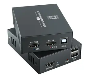 LevelOne HVE-8111 čierna / Rozširovač HDMI / Cat5e/Cat6 / 100 m / 4K 60Hz