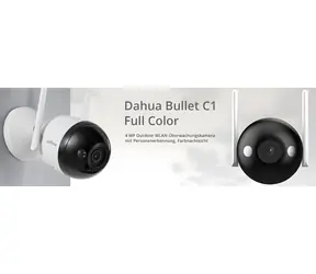 Dahua Bullet C1 / Vonkajšia IP kamera / 2560 x 1440 / farebné nočné videnie / Wi-Fi / IP67 / microSD