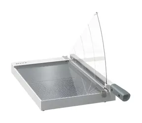 Leitz Precision Office A4+ antracit / Páková rezačka papiera / A4 Maxi / 15 listov / sklo / 80 g/m2