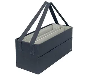 Leitz Fabric textilný úložný box / Úložný box / 46,5x21x20 cm / 3 priehradky